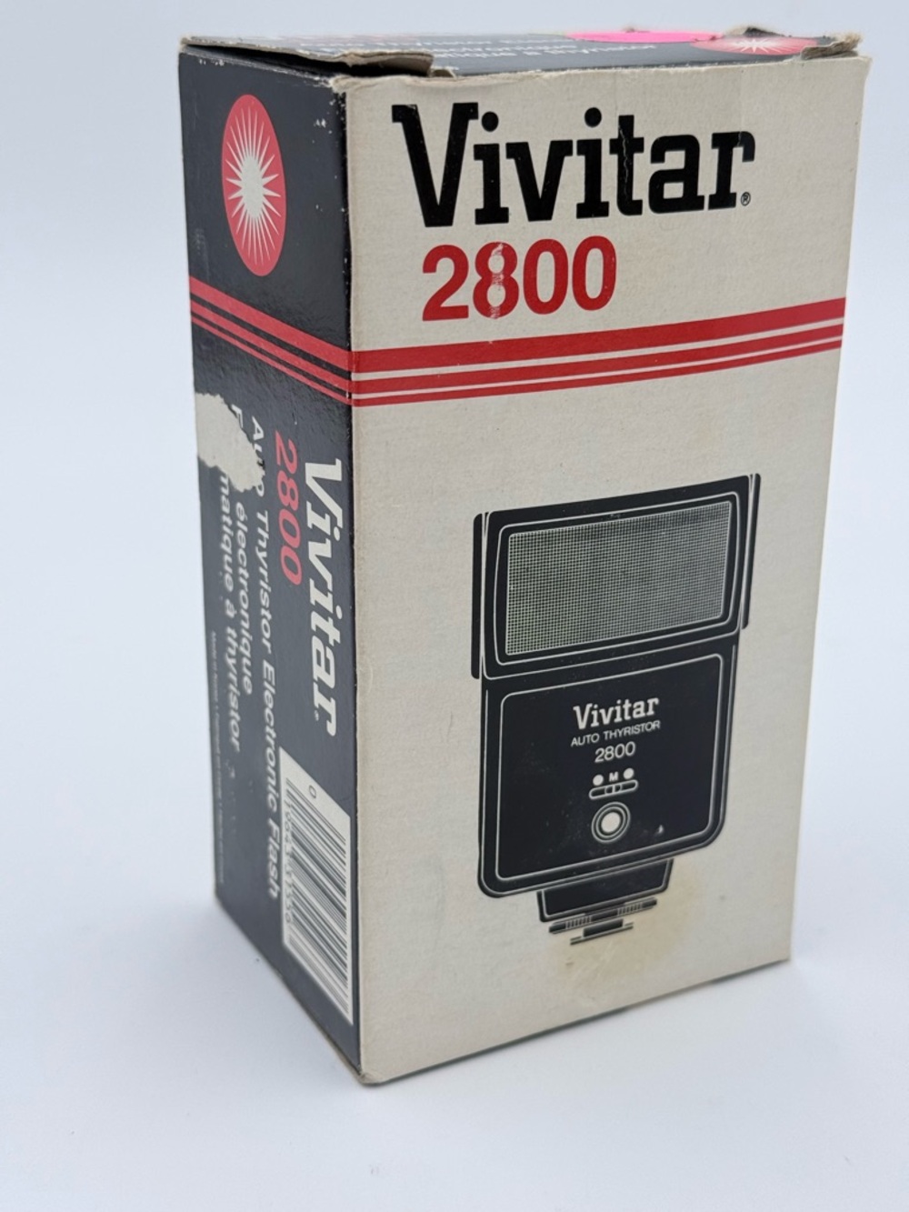 Vivitar 2800 Auto Thyristor Electronic Flash With Original Box, Filters & Manual
